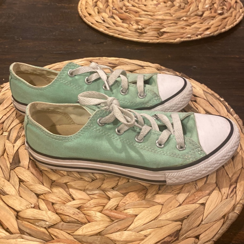 Chuck Taylor All Star Classic Mint Green Low Top Sneakers in a size 3